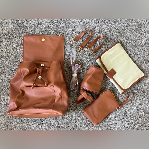 MaySan Handbags - NEW MaySan vegan leather diaper bag